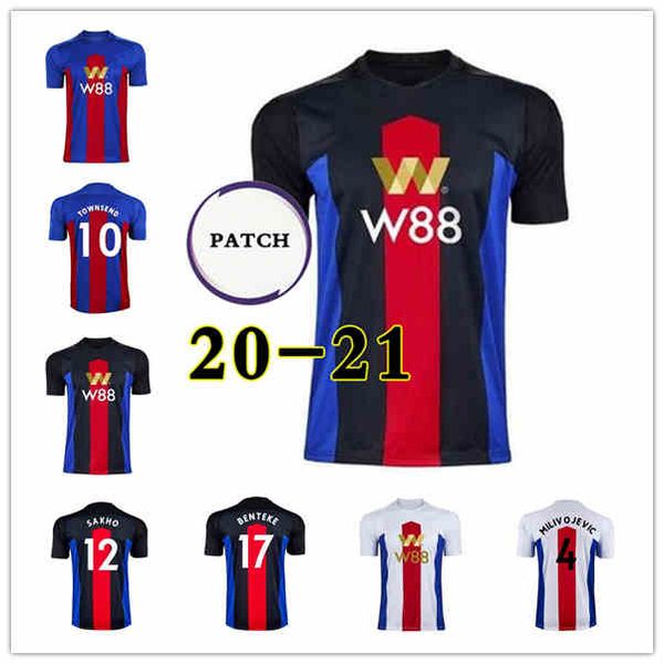 

men + малыши 20 21 кристалл футбол джерси 2020 2021 заха миливоевич townsend сахо benteke batshuayi футбол рубашки дворец равномерное таилан, Black;yellow