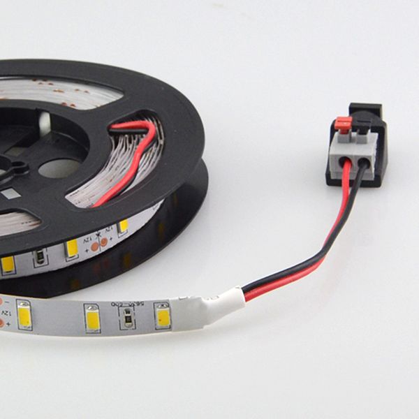

dc power female connector plug tool-installation screwless design adapter plug for led strip light and g4 bulb