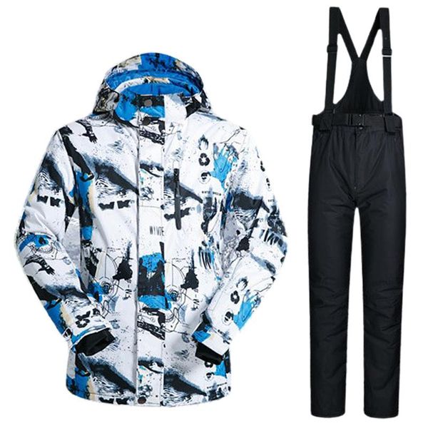 

men's ski jacket and pants waterproof warm winter outdoor