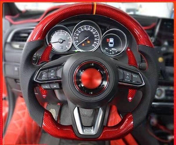 

for mazda onxela cx4 cx-5 atenza steering wheel modified carbon fiber shift paddles car accessories