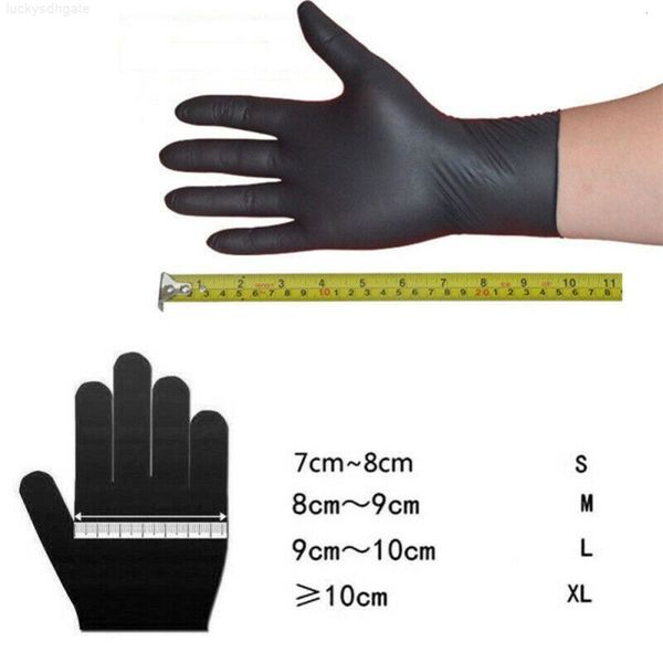 

latex powder nitrile 100pcs black disposable blue vinyl gloves food tattoo mechanic 2n0cv