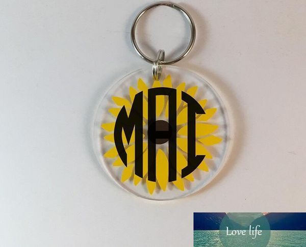 

blank acrylic key chain factory directly sale 4cm customized transparent plastic keyring acrylic keychain, Slivery;golden