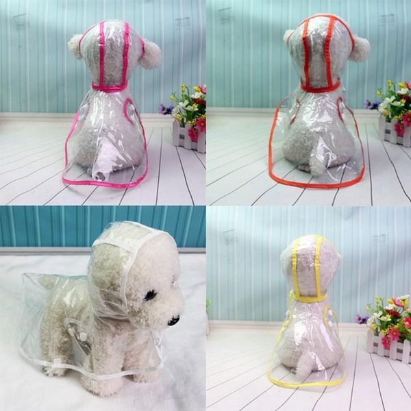 

dog apparel raincoats transparent waterproof pet rain clothes outdoor puppy kitten raincoat jacket teddy bear small dogs