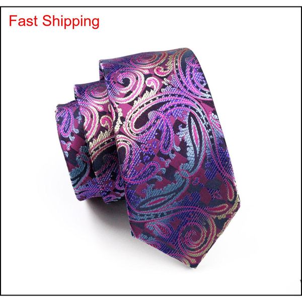 

fast shipping purple ties formal for men's suits business wide floral neck tie groom wedding casual t qylqlm queen66, Black;blue