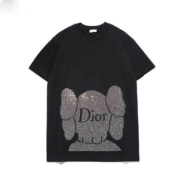 

2020ssnew fashion men's fashion t-shirt summert-shirt men's stylist t-shirt hip hop men's women's black short sleeve siz, White;black