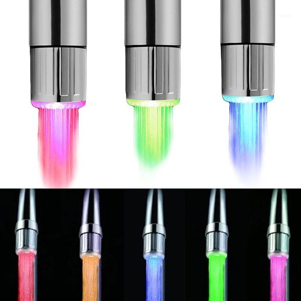 

sale temperature-controlled led faucet light intelligent water temperature led shower head water tap 20201