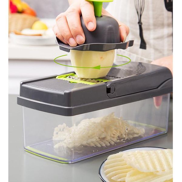

new 7 in 1 multifunction vegetable cutter food slicer dicer nicer vegetable fruit peeler chopper cutter carrot cheese graterr30 wmthql