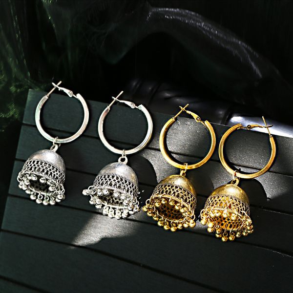 

a piece of nostalgic earrings with nostalgic national style, Silver