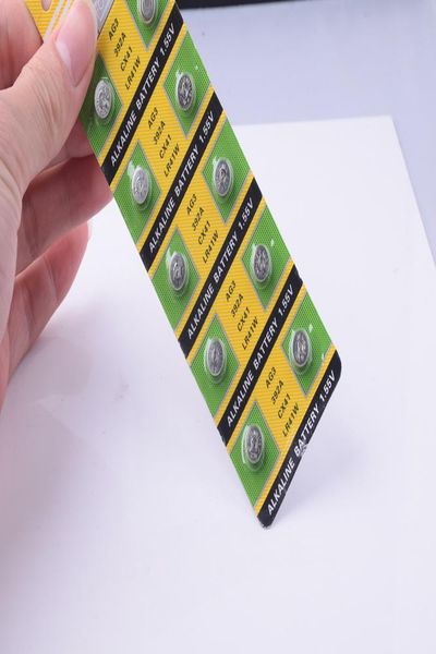 

20pcs/2cards ag3 for watch toys remote cell battery limited 392 1.5v lr41 192 sr41 li-ion cocell batteries size 7.9*3.6mm jllgys, Bronze;slivery
