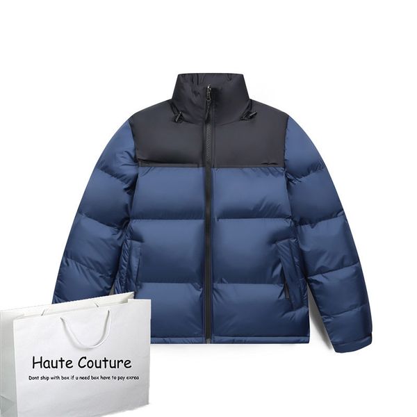 

men women winter down coat fahsion contrast color long sleeve jackets mens casual sport style letter printed coat jackets warm outerwear, Black
