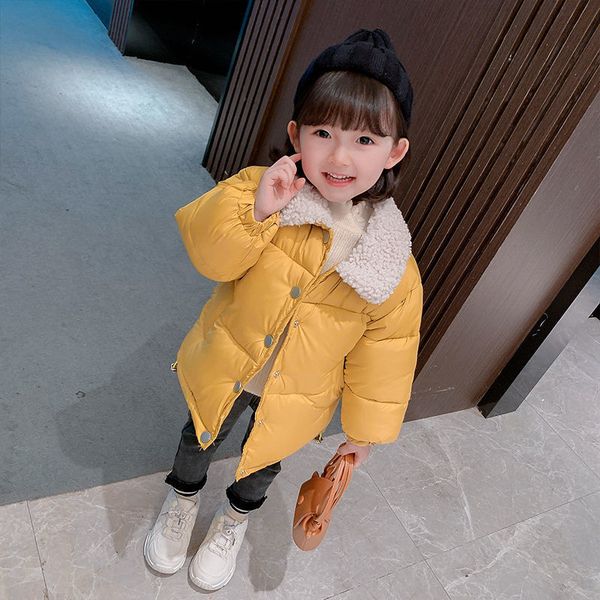 

2020 new children's foreign thick cotton clothes autumn and winter boys girls baby small children down cotton bread cotton clothes, Blue;gray