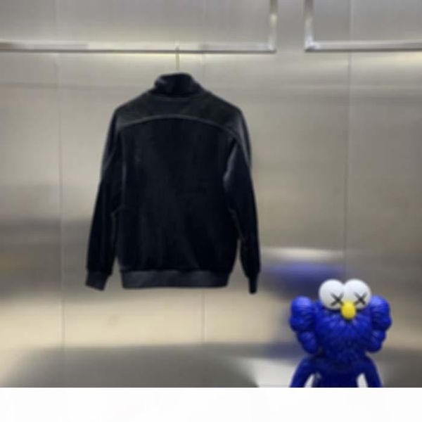 

2020 french autumn winter fashion velvet reflective edge tracksuit mens designer high-quality windbreaker breathable zipper black, Gray