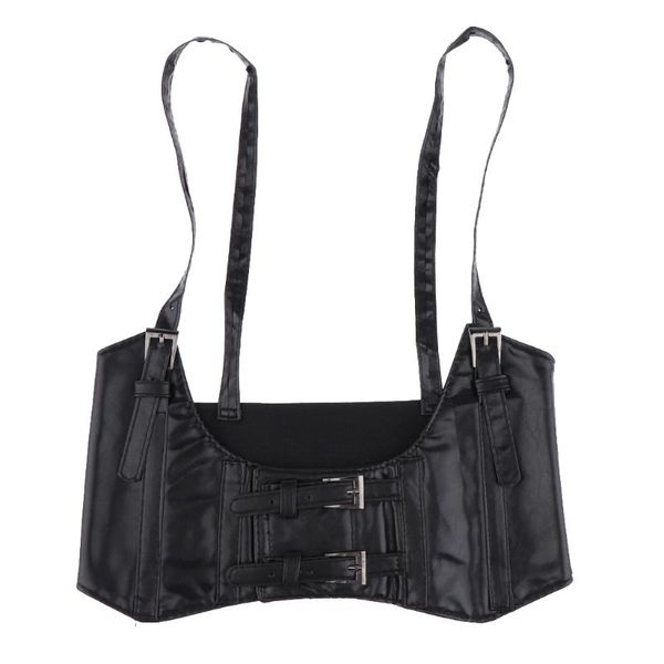 

fashion leather steampunk underbust waist belt corset for women girls, Black;brown