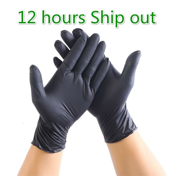 

factoryeo6gfactoryx9yegarden latex for 100pcs black disposable home cleaning rubber catering food gloves tattoo gloves---12 hours s