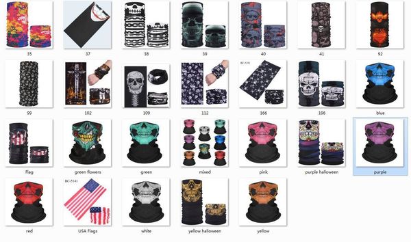 

factory stock us new outdoor skull neck face bandana mask bike motorcycle helmet for paintball ski sport headband as sca