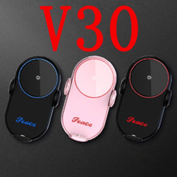 

2021 v30 car wireless charger holder automatic gravity qi wireless car charger mount fast charging phone holder new