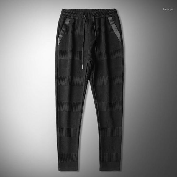 

loose men pants casual winter sport fashion long men pants thicken new 2019 hipster funny pantalon hombre mens clothing xx50mp1, Black