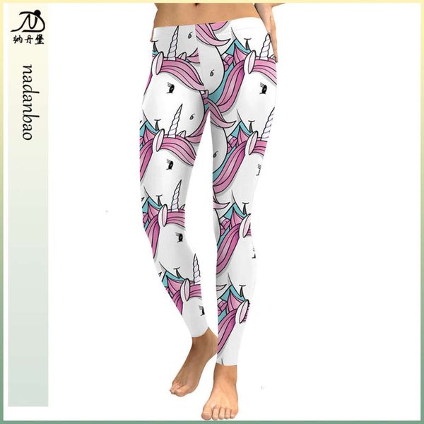 

bottom style unicorn pants cute dign women's leggings kdk1840, Black