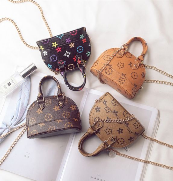 

kids handbags fashion korean little girls mini princess cion purses lovely kids cross-body shell bags children candies bags gifts, White
