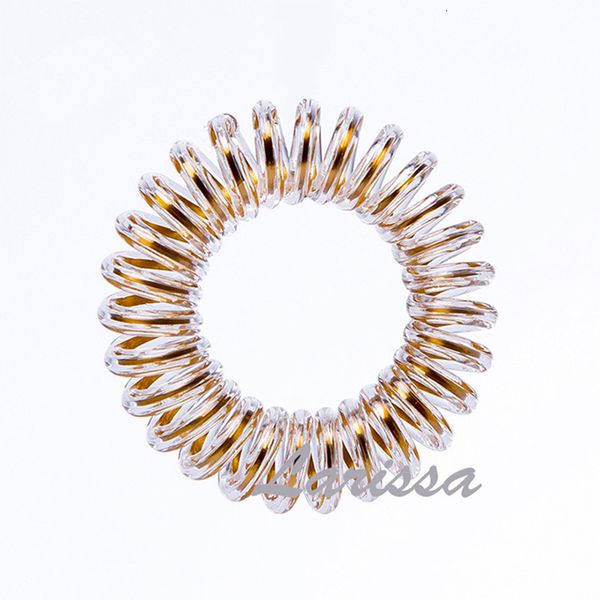 

telephone women wire elastic hair ties rubber band tpu spiral rope 3.5cm gum scrunchies headband