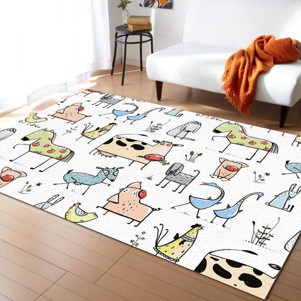 

cartoon mammals cattle carpet bedroom room bedside blanket rug for living room cloakroom carpet bedroom decor