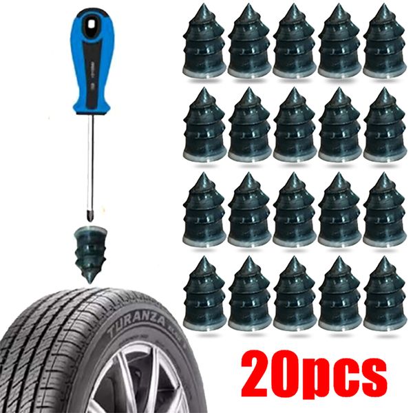 20 adet Vakum Lastik Tamir Tırnak Araba Kamyon Motosiklet Scooter Bisiklet Tekerlek Lastik Tamir Çivi Lastik Delinme Tubeless Kauçuk Çivi