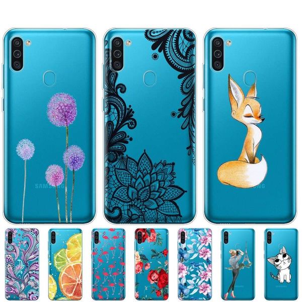 

case 6.4" soft silicon tpu cover for samsung galaxy m11 m 11 sm-m115fmbnser m115 phone back shell bumper funda