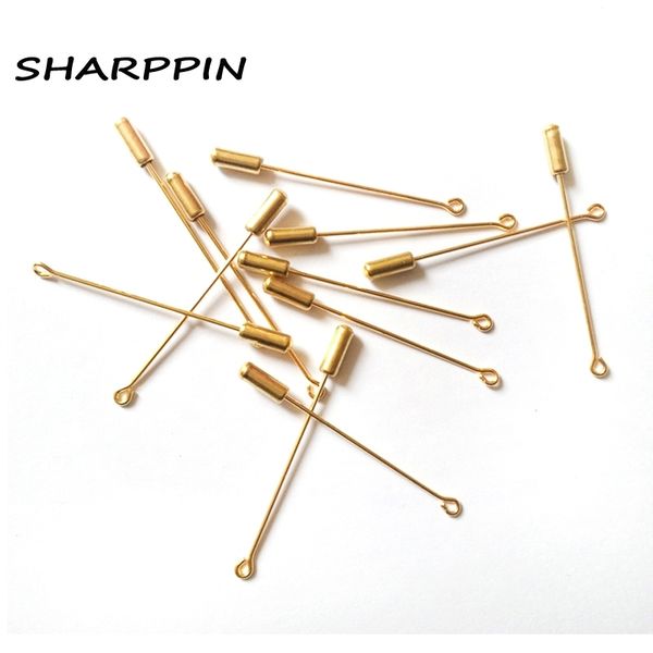 

wholesale 100pcs brooch pins hijab muslim brooches wholesale diy pins 5cm women safety scarf hijab pins 201009, Gray