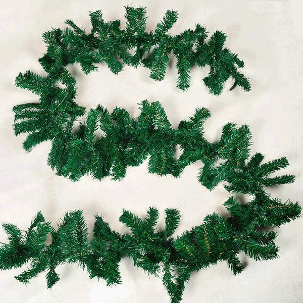 

christmas decorations 2.7m pvc garland rattan green branch for decoration supplies xmas decor home party navidad decoration1