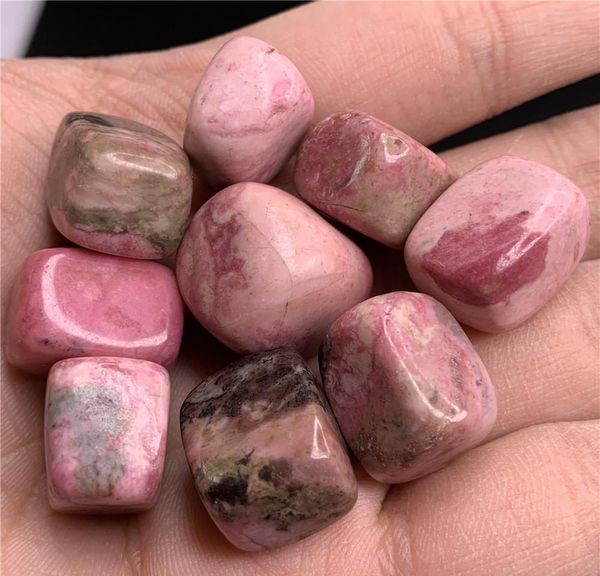 

beautiful natural rhodonite squar cube crystal tumbled stone beautiful gemstone good polished crystal healing(s wmtvuj xhlight