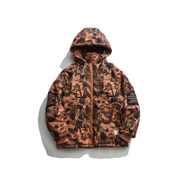 

2020 winter new hood cotton complete american leisure military camouflage hood leisure cotton men mens jacket coat, Black;brown