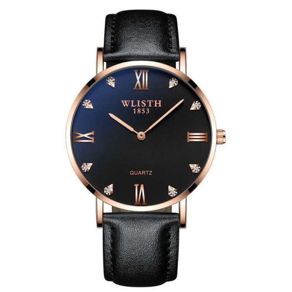 

thin dw men's is fashion electroplating student women's watch waterproof quartz, Slivery;brown