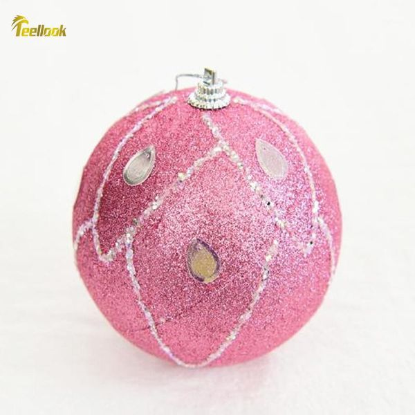 

party decoration teellook 10pcs 8cm multicolor christmas ball el mall tree pendant1