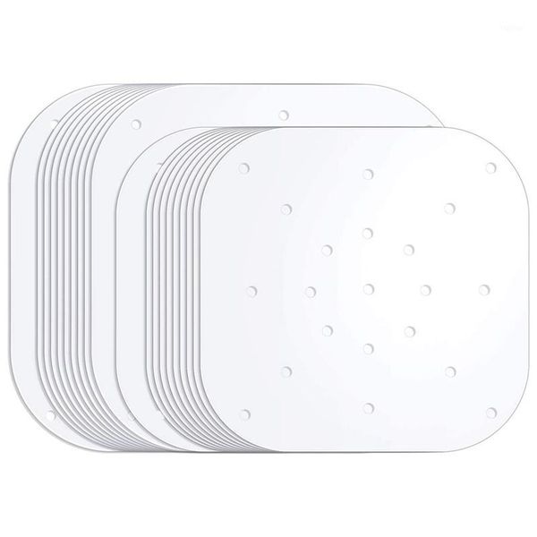 

200 pcs air fryer liners 7.5/8.5 inch air fryer parchment paper square steaming paper for steaming basket1