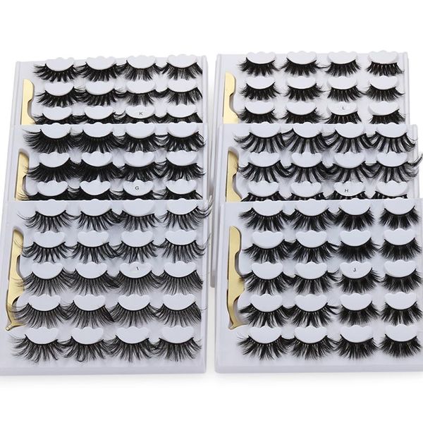 

10 pairs 3d mink false eyelashes long wispies soft fluffy eyelashes extension dramatic volume cruelty-beauty handmade