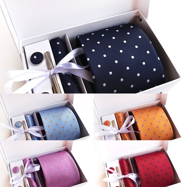 

cmpw cotton new necktie hankerchief cartoon set box vintage linen hankies men's slim narrow linen scarves print brand hankies neck tie, Black;blue