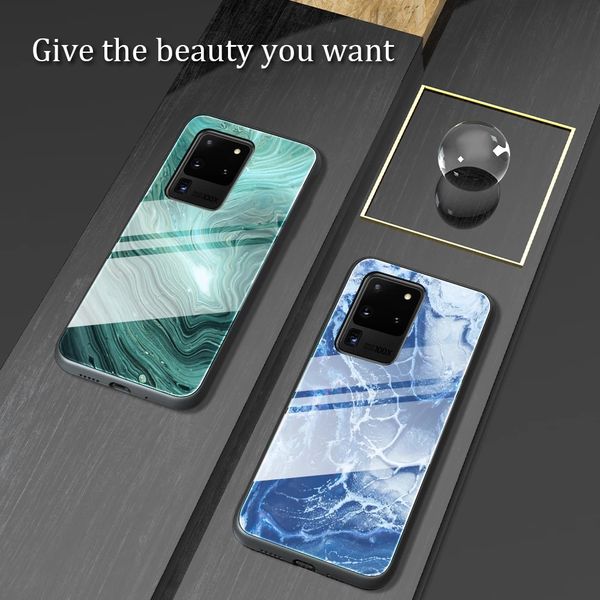 

luxury tempered glass phone case for samsung galaxy a10 a20 a30 a50 a70 a80 a90 a10s a20s a30s a50s a21 a21s a51 a71 a81 a91 hard cases