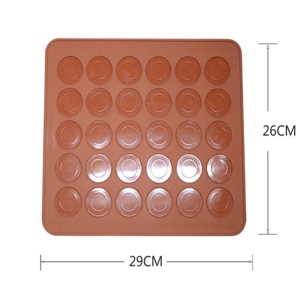 

30 hole oven macaron silicone non-stick mat pan pastry cake pad baking tools dhd2780
