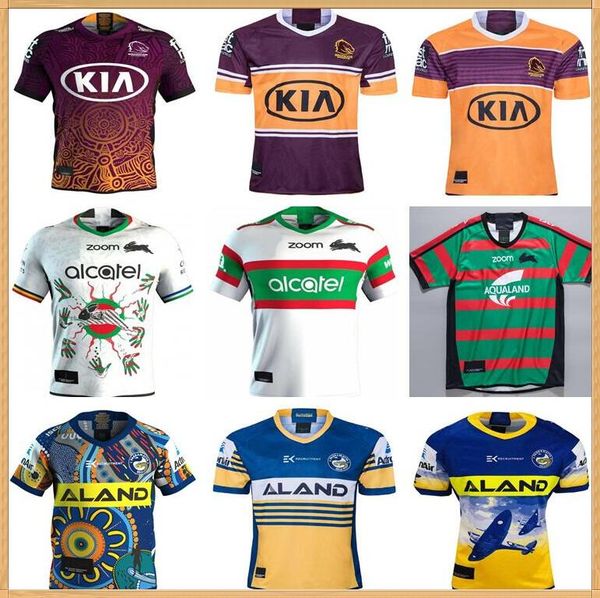 

2020 parramatta eels brisbane broncos rabbits rugby jersey sydney rabbitohs rugby shirt 2021 training jersey size s-5xl, Black;gray