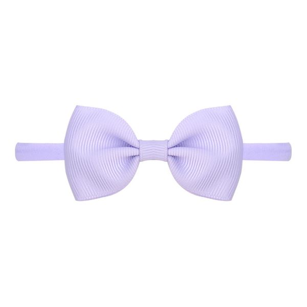 

24 pcs/lot solid grograin ribbon samll bow baby headband for girl kids nylon elastic hair bands new headwear hair accessories q qylmqd