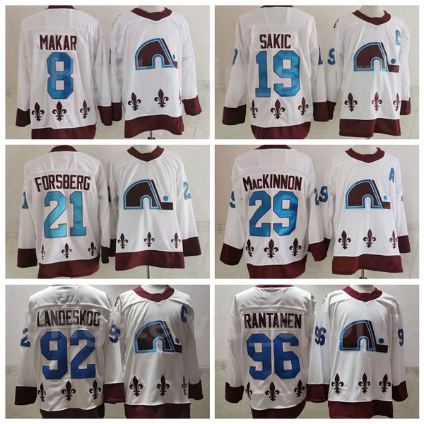 

washington capitals reverse retro hockey 8 cale makar jersey 29 nathan mackinnon 92 gabriel landeskog 96 mikko rantanen 21 peter forsberg, Black;red