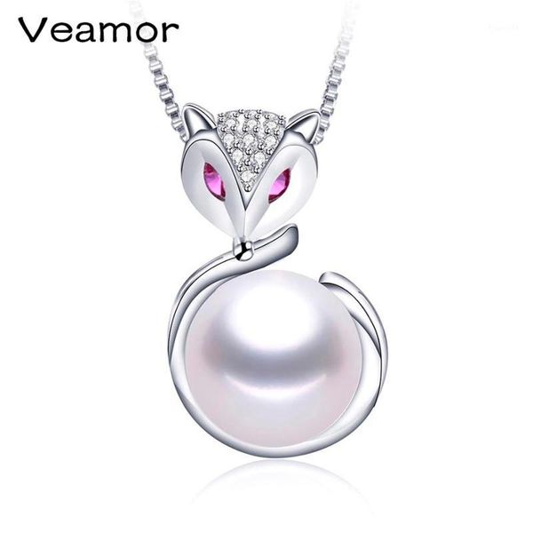

fashion 925 sterling silver pearl pendant necklaces for women genuine silver jewelry gift 100% natural freshwater pearls jewelry1, Black
