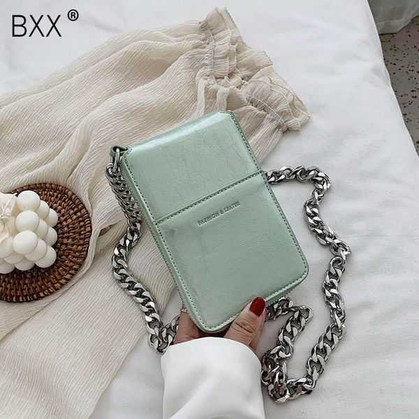 

bxx] chain pu leather bags for women 2020 summer elegant shoulder handbags female travel lady fashion mini phone bag hn318 c1123