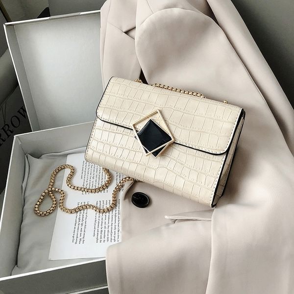 

olsitti chain stone pattern brand дизайнер зимний pu кожаные сумки для женщин 2020 новая сумка на плечо роскошные сумки, Red;black