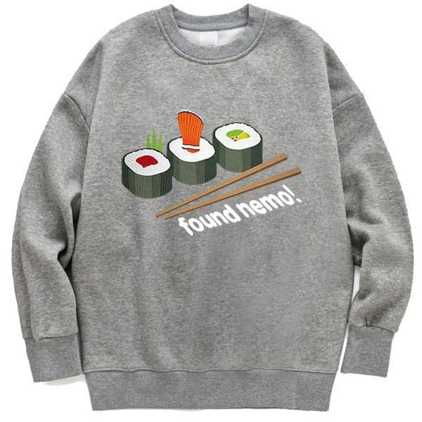 

women's hoodies & sweatshirts found japan sushi printhoodie women cartoons crewneck clothing cute harajuku sweatshirt autumn fleece wom, Black