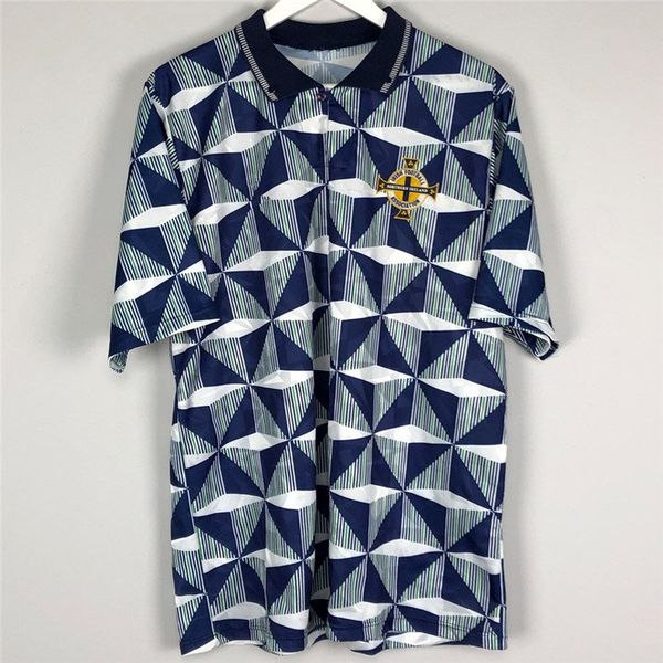 

retro northern ireland 1990-92 soccer jerseys futbol camisas vintage football camiseta classic shirt kit maillot maglia, Black;yellow