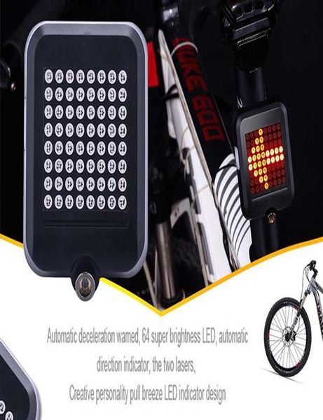 

велоспорт smart visual предупреждение предупреждение легкий светодиодный велосипедный хвост света велосипед задний ламп usb заряд 80 обслужи