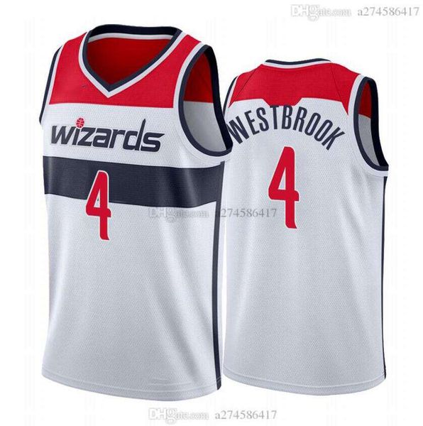 2021 New Season Men Basketball WashingtonCity Team 4 Westbrook Black