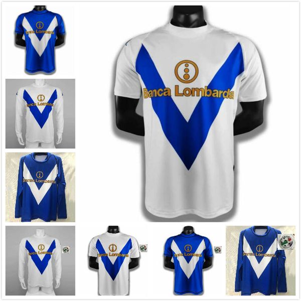 

retro brescia 2003 2004 calcio soccer jerseys caracciolo baggio futbol camisas 03 04 vintage football camiseta classic shirt, Black;yellow