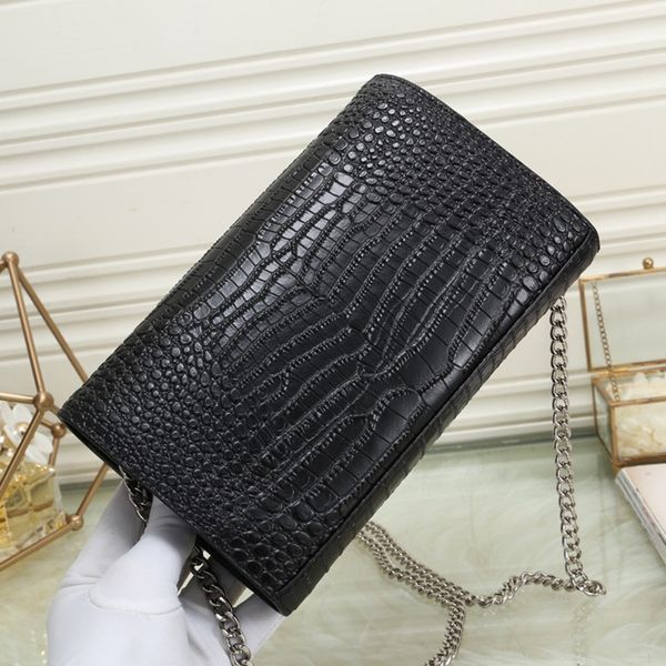 

2020 leather one large fashion bag bag chain luxury messenger leather alligator shoulder shoulder capacity flap crossbody designer nkiob, Red;black